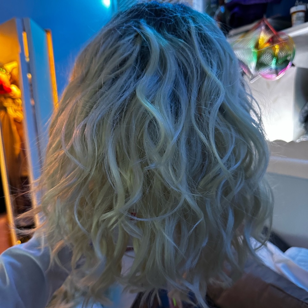 Lace front wig short